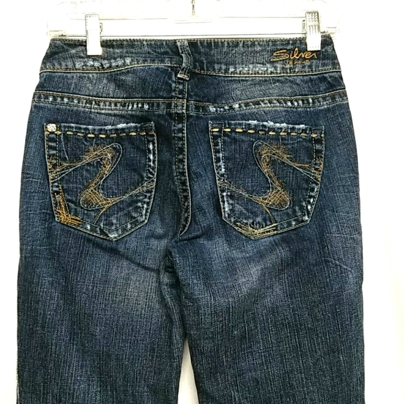 Silver Jeans Denim - Silver Julia 26 Distressed Boot Cut Jeans NICE